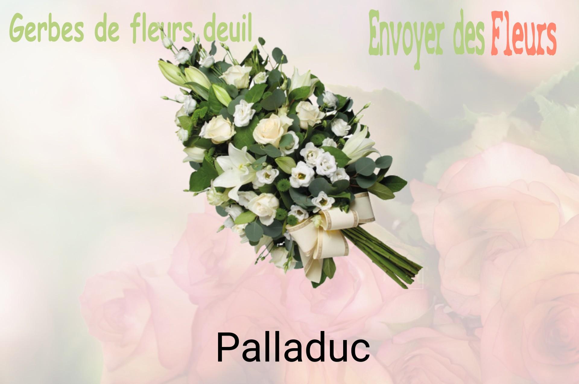 Gerbe de fleurs de deuil livrée à Palladuc